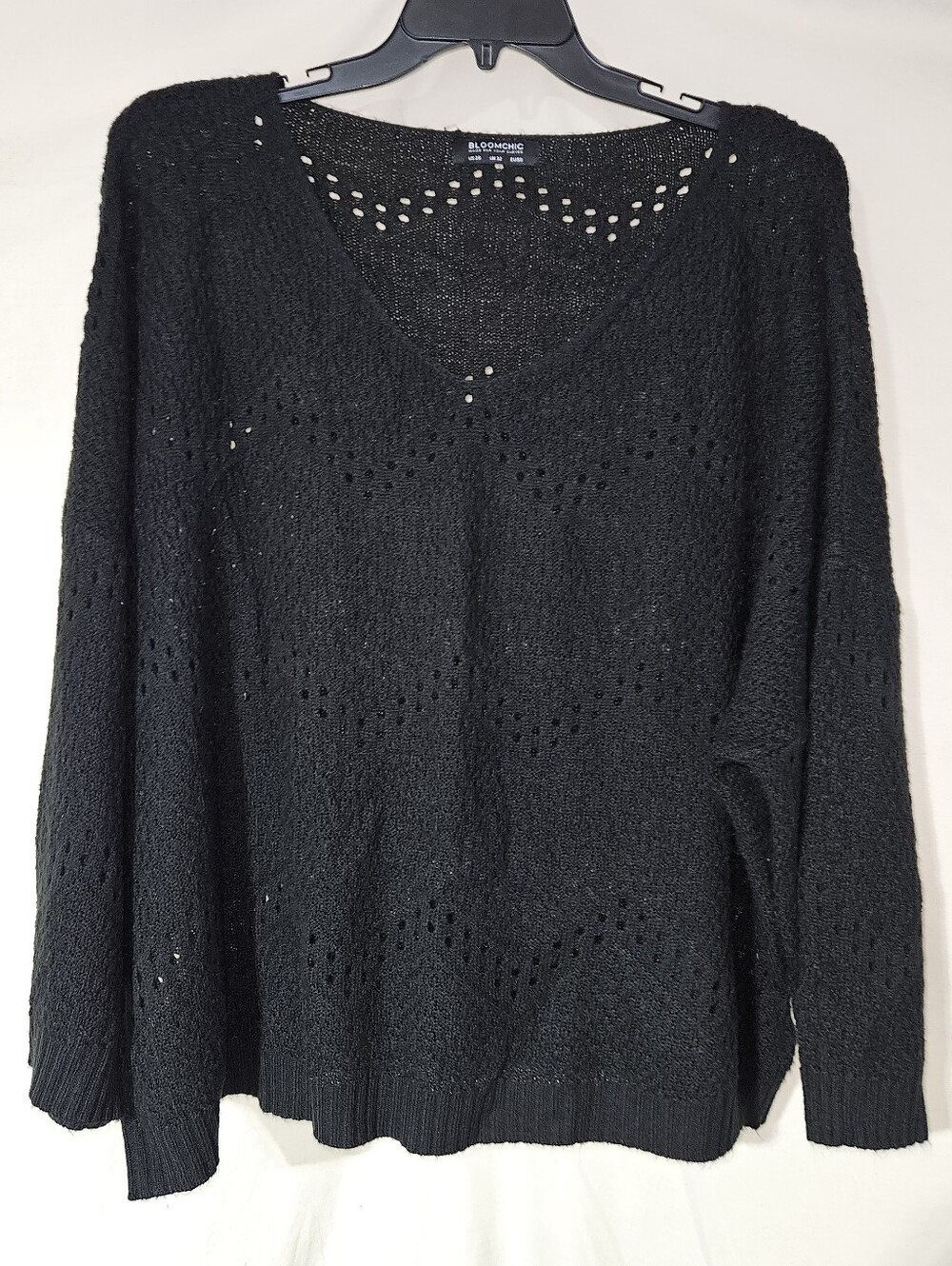 Bloomchic Knitted Black Sweater